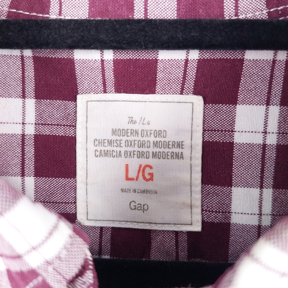 GAP The Modern Oxford Shirt Size L - Picture 8 of 16